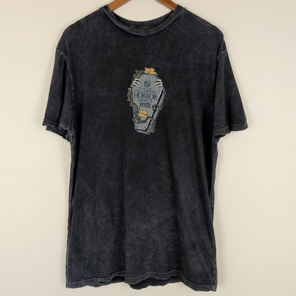 Universal Studios Halloween Horror Nights 2023 Acid Wash Graphic T-shirt - Picture 1 of 8